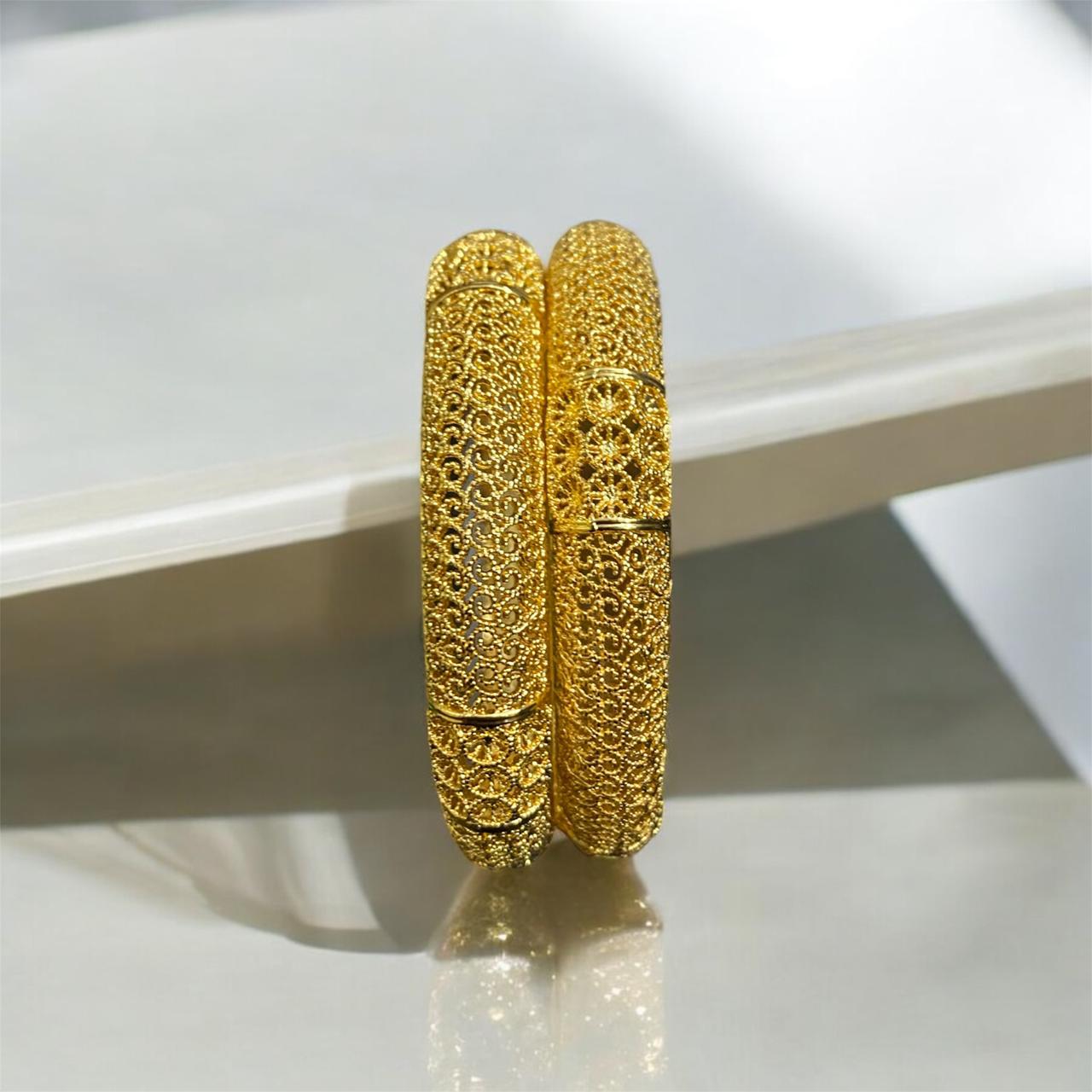 Golden Bangle Pair